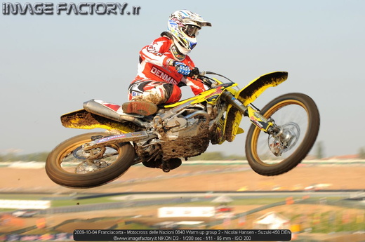 2009-10-04 Franciacorta - Motocross delle Nazioni 0640 Warm up group 2 - Nicolai Hansen - Suzuki 450 DEN